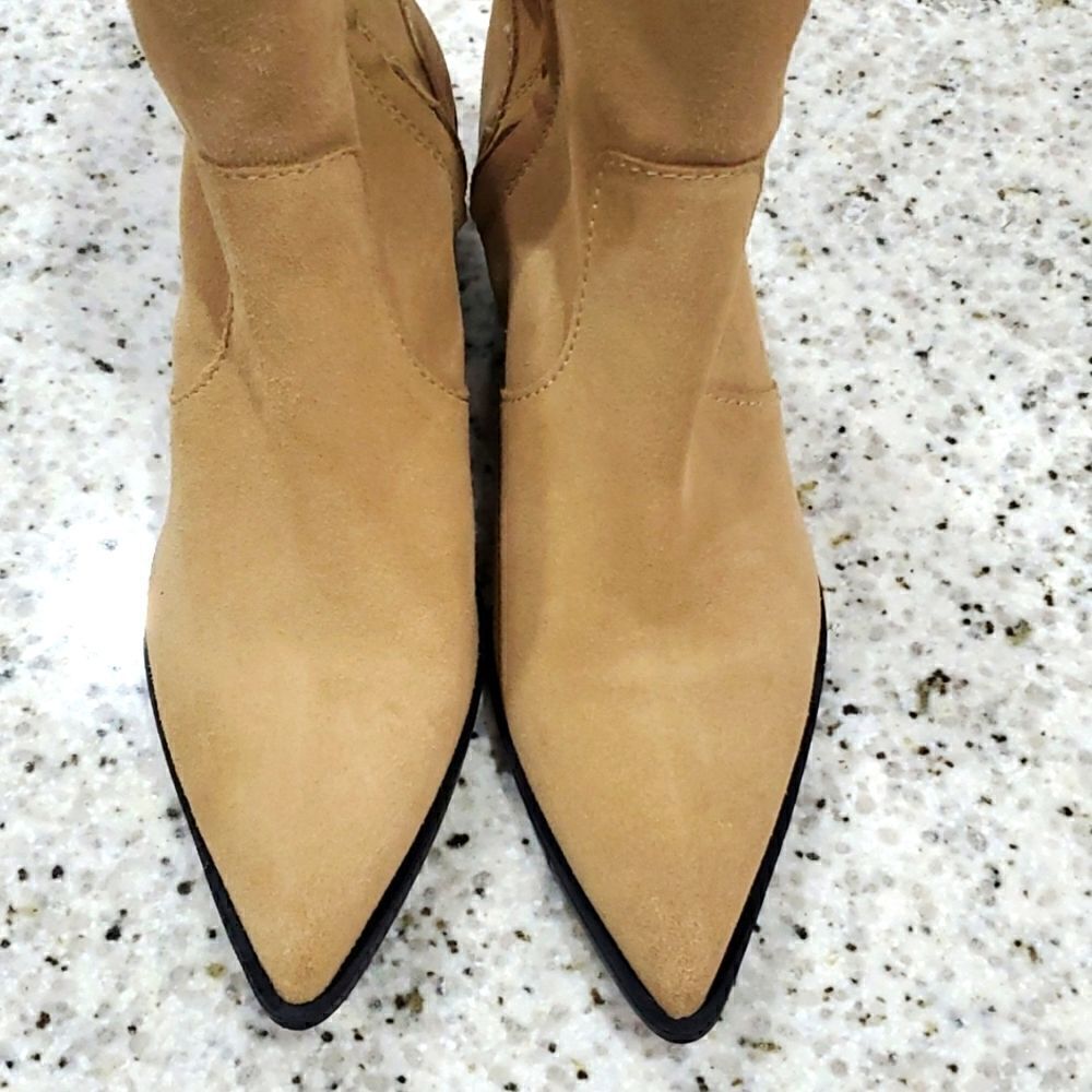 ✨️Zara Women’s Suede Ankle, Side Zip Boots, NWOT,  size 36✨️ - Picture 8 of 8